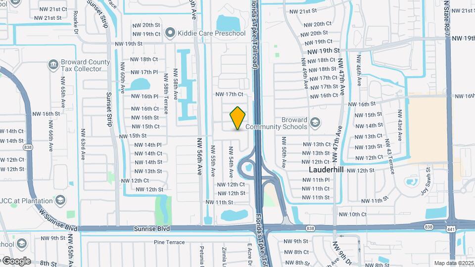 5300 NW 15th Ct Map and Location Details