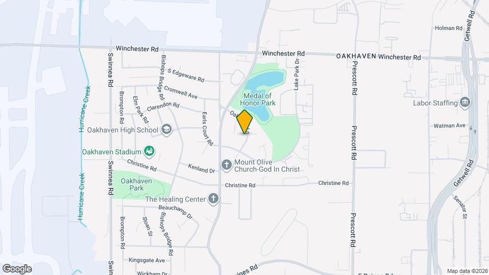 3743 Oak Lake Ln Map and Location Details