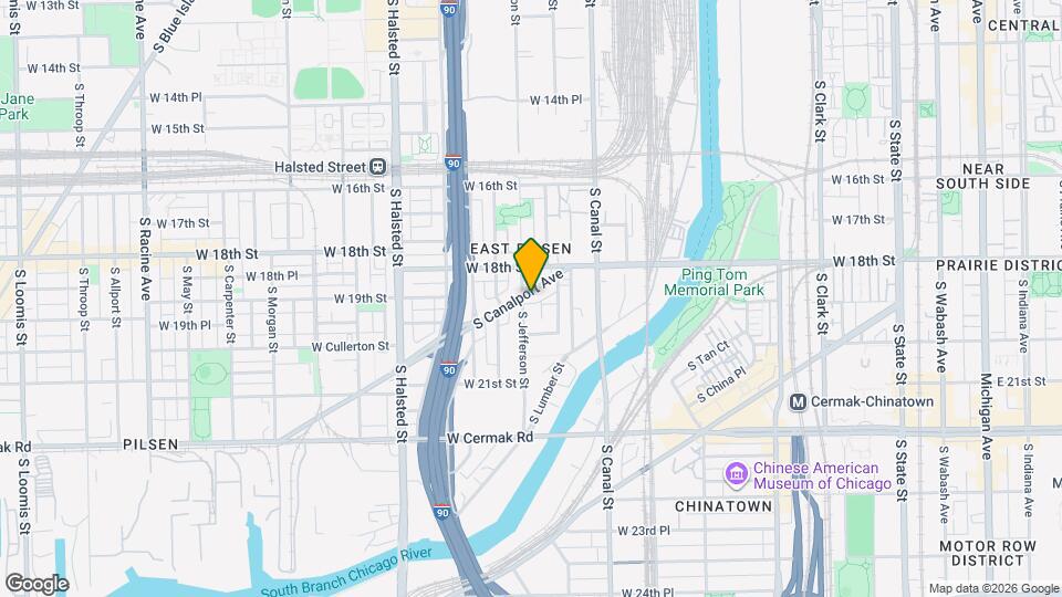 1847 S Canalport Ave Mapa y Detalles de la Ubicación