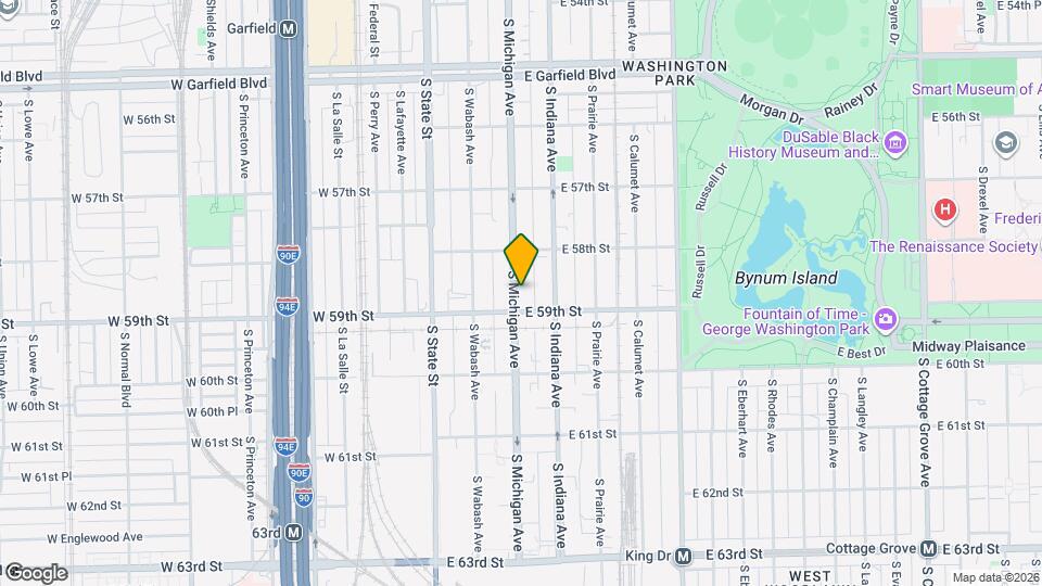 5843 S Michigan Ave, Unit 2N Mapa y Detalles de la Ubicación