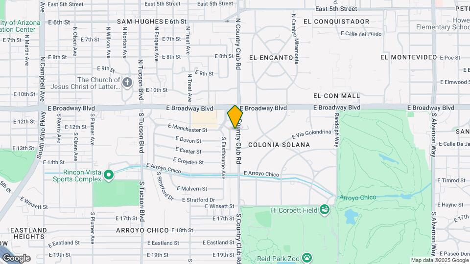 228 S Country Club Rd Map and Location Details