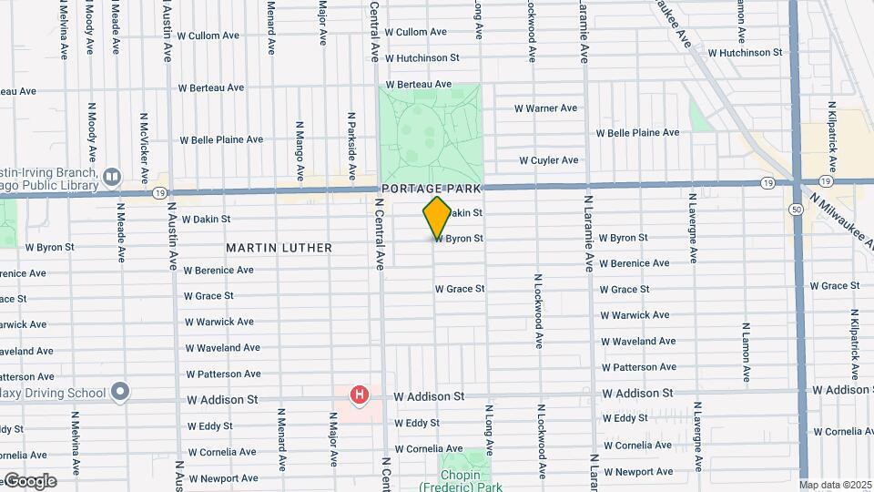 3847-3857 N Linder Ave Map and Location Details