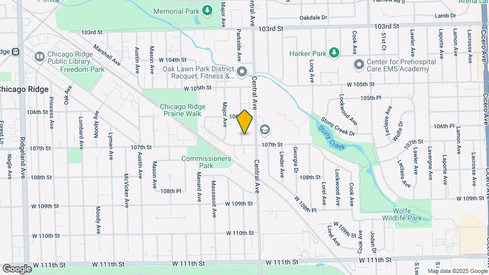 10645 Parkside Ave Mapa y Detalles de la Ubicación