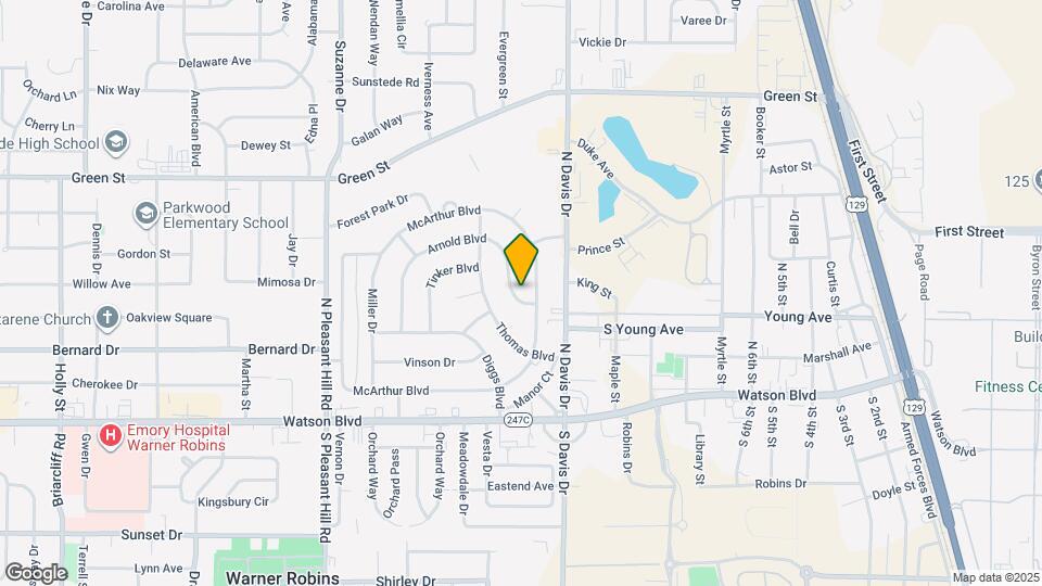 105 Arnold Blvd Map and Location Details