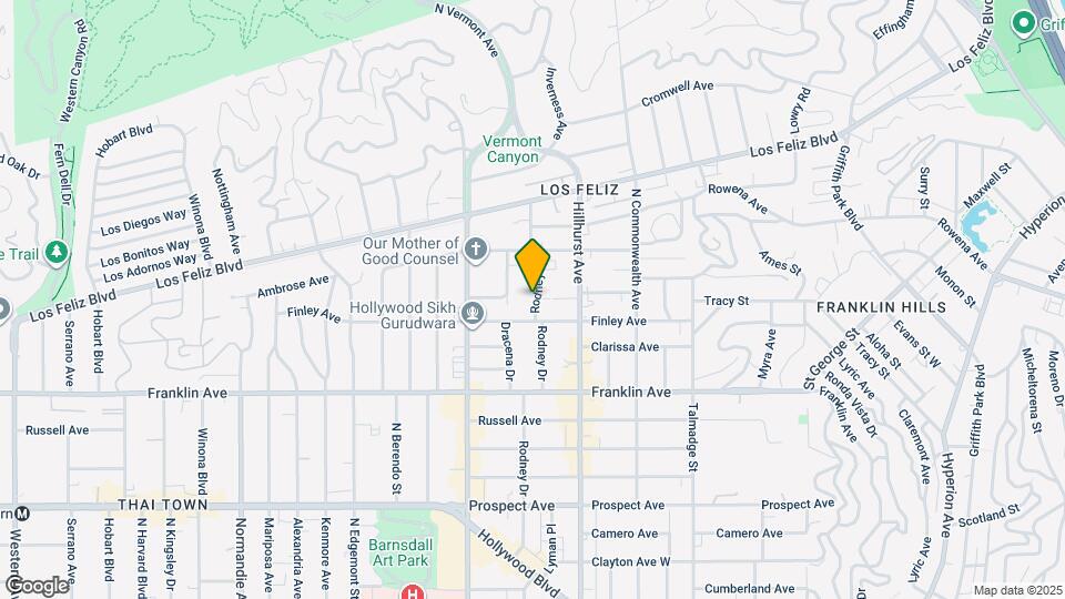 2021 Rodney Dr Map and Location Details