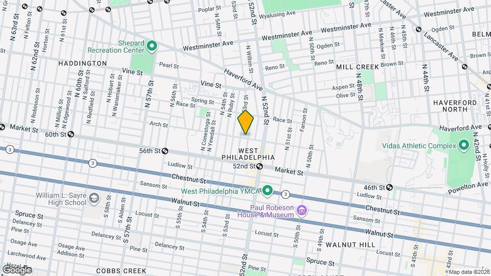 5800 Spruce St Map and Location Details