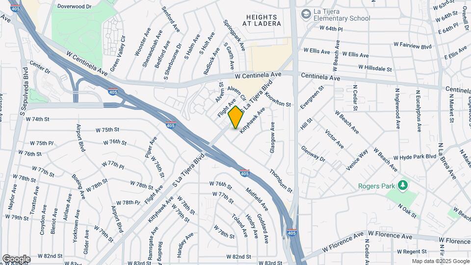 7125 Kittyhawk Ave Mapa y Detalles de la Ubicación