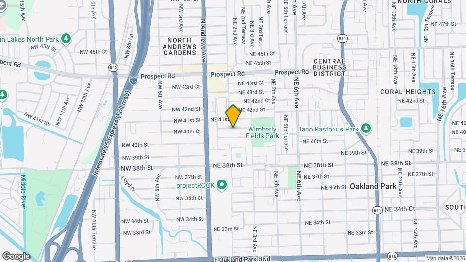 210 NE 40th Ct Map and Location Details