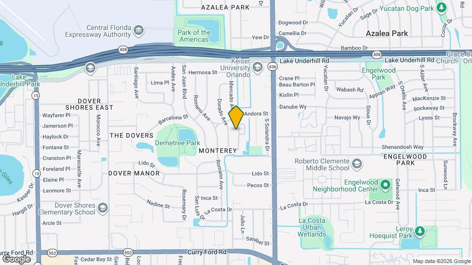 722 Mercado Ave Map and Location Details