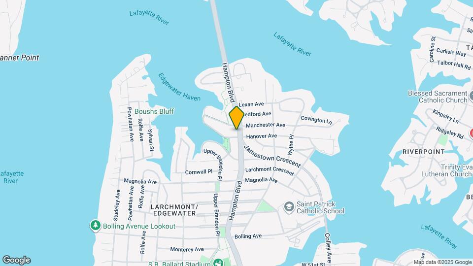 6205 Hampton Blvd Map and Location Details
