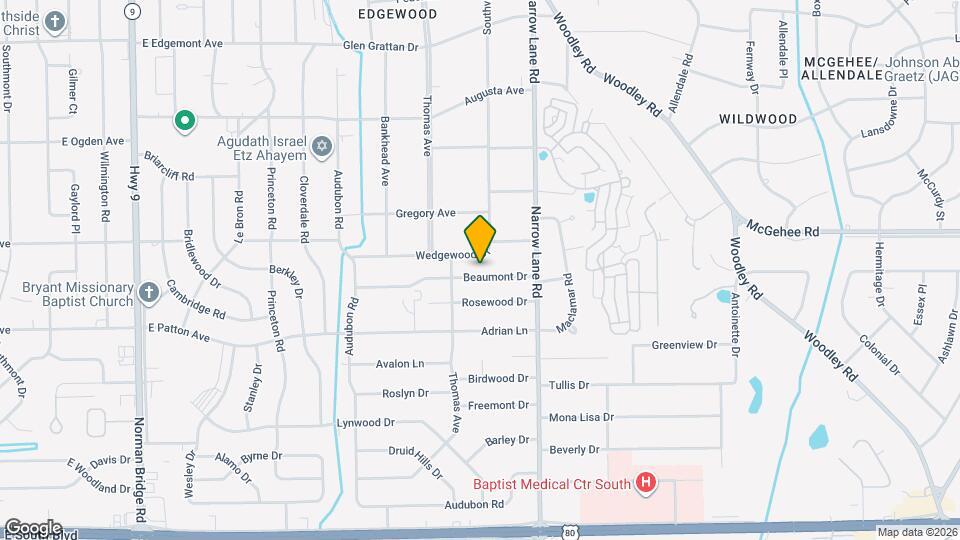 1419 Beaumont Dr Mapa y Detalles de la Ubicación