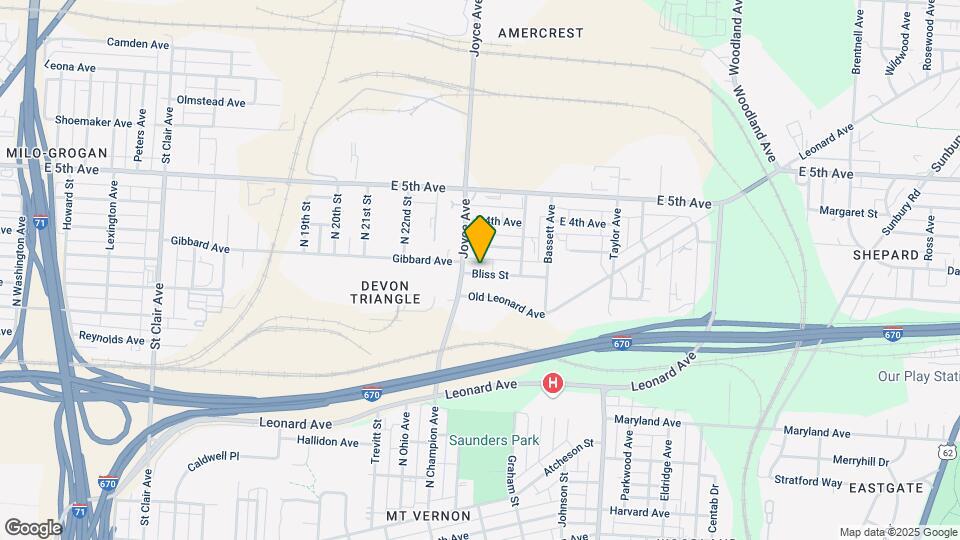 1416 Bliss St Mapa y Detalles de la Ubicación