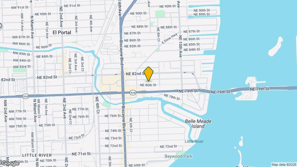 751 NE 80th St Map and Location Details