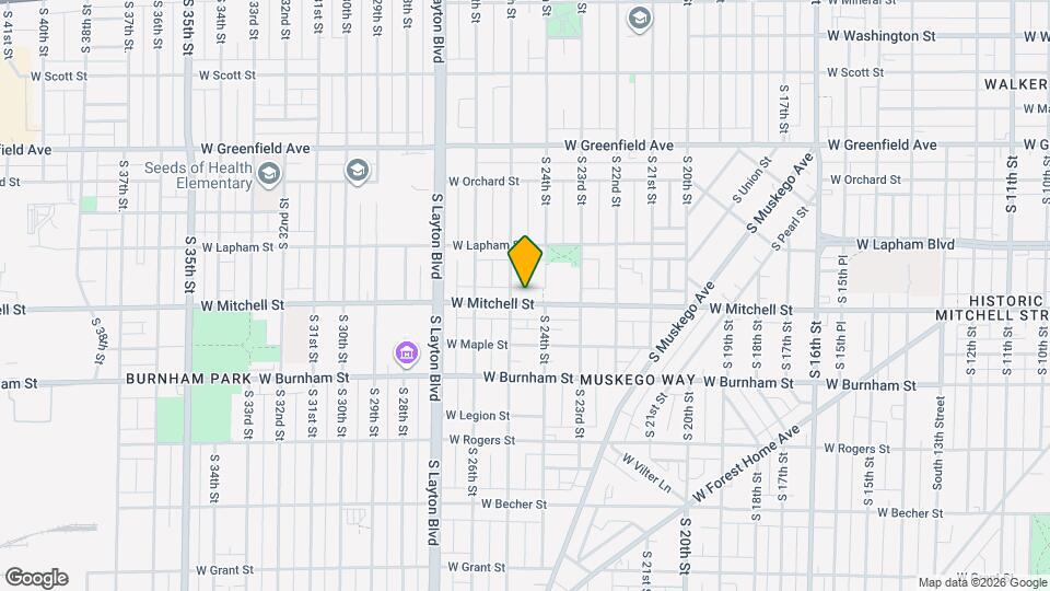 2422 W Mitchell St, Unit Lower Map and Location Details