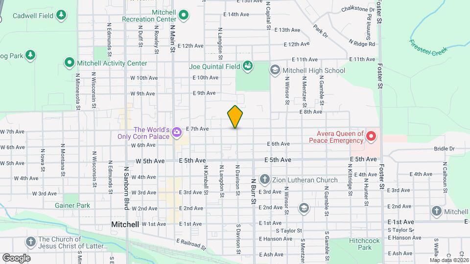 421 E 7th Ave Map and Location Details