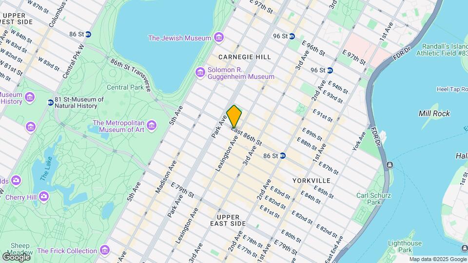 128 E 86th St Mapa y Detalles de la Ubicación
