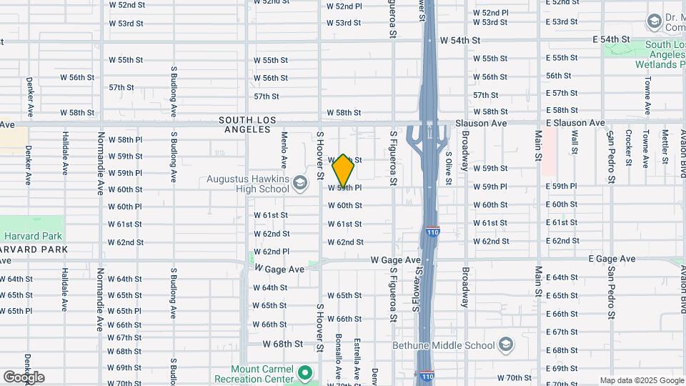 674 W 59th Pl Map and Location Details