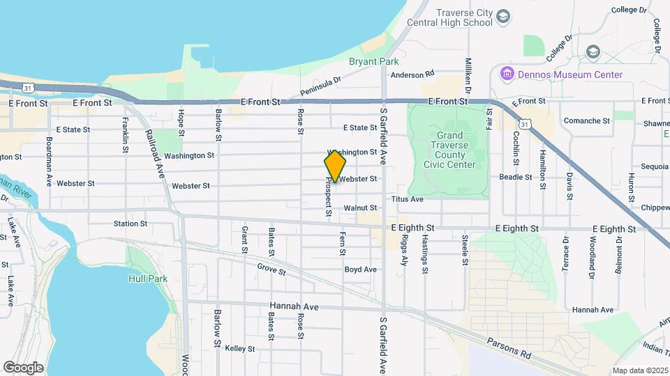 1002 Webster St Map and Location Details
