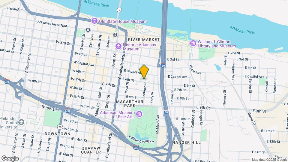 524 E 6th St Map and Location Details