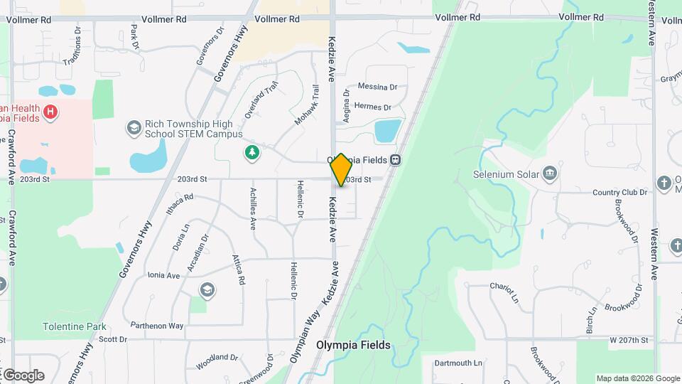 20313 Kedzie Ave Mapa y Detalles de la Ubicación