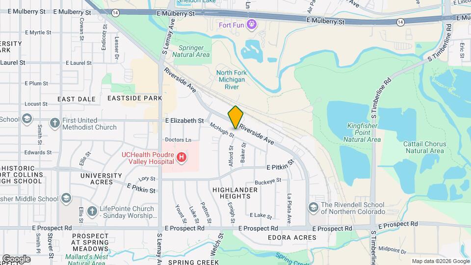 2 Bed 1 Bath in Fort Collins Map and Location Details