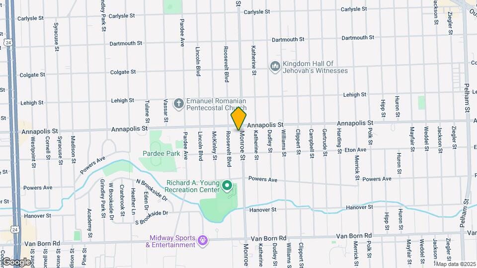 4632 Monroe St Map and Location Details