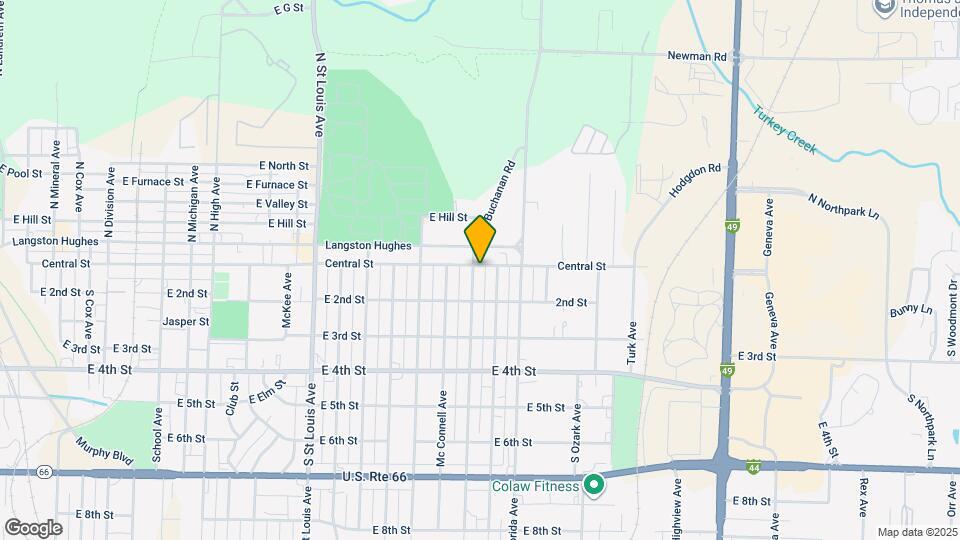 101 S Patterson Ave Map and Location Details