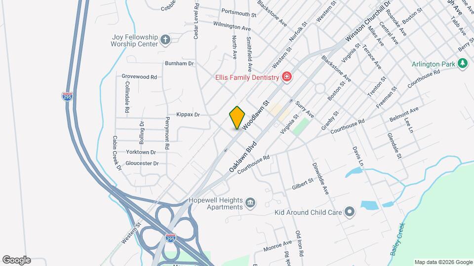 3805 Woodlawn St Map and Location Details