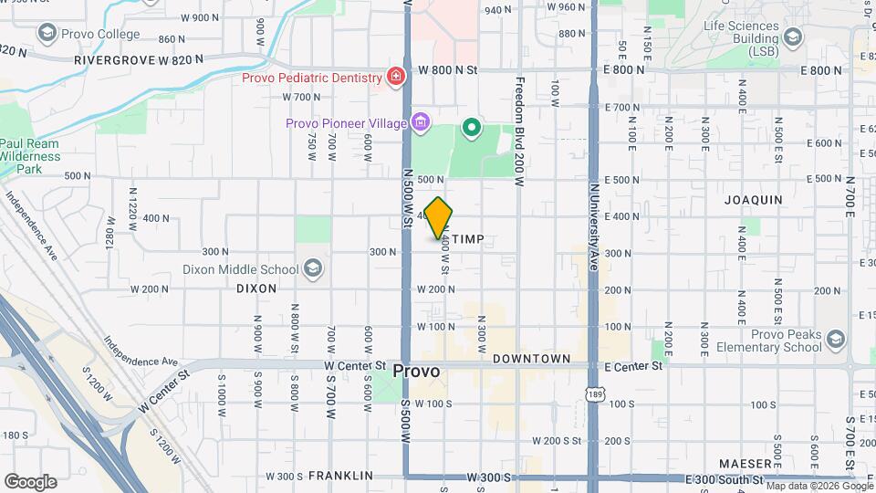 309 N 400 W St Map and Location Details