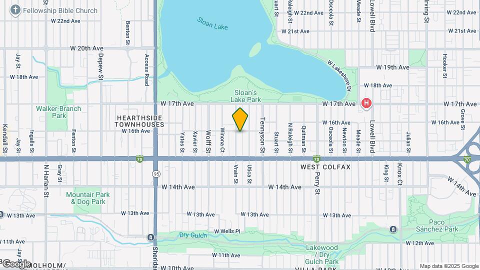 1584 Vrain St Map and Location Details