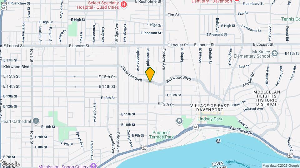 1505 Kirkwood Blvd Map and Location Details