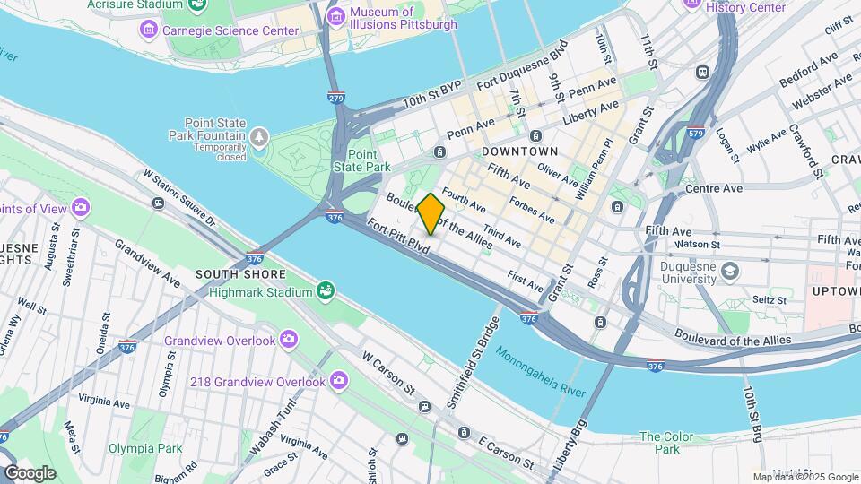151 Fort Pitt Blvd Map and Location Details