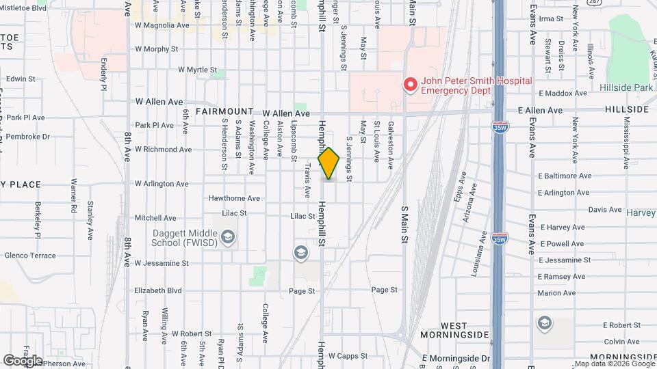 2001 Hemphill St, Unit 4 Mapa y Detalles de la Ubicación