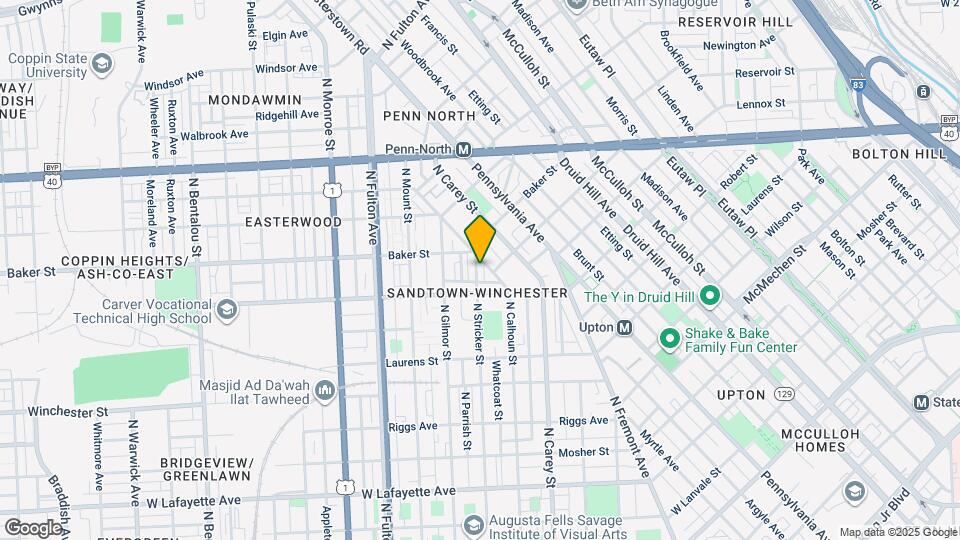 1527 N Stricker St Map and Location Details