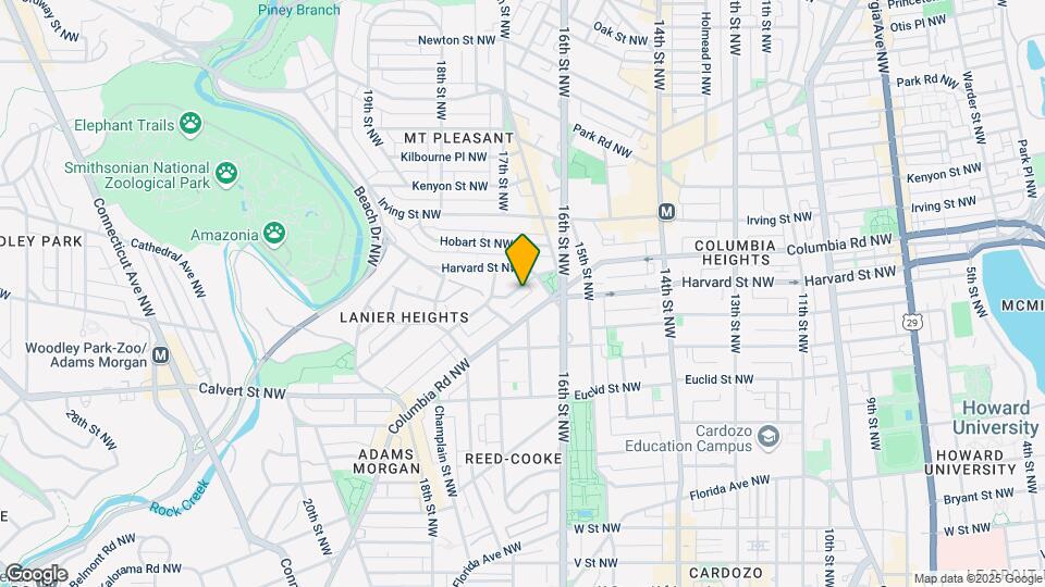 1630-1634 Argonne Place NW Map and Location Details