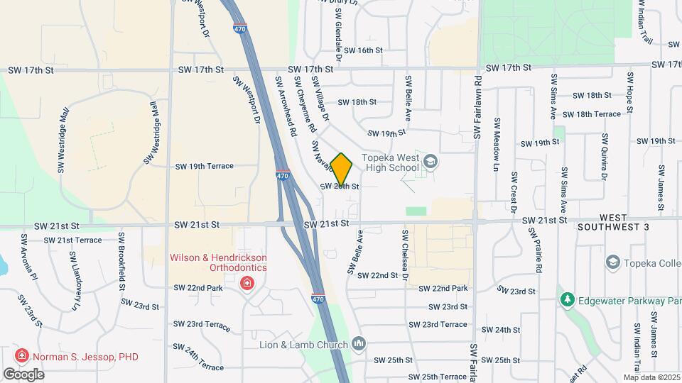 5731 SW 20th St Map and Location Details