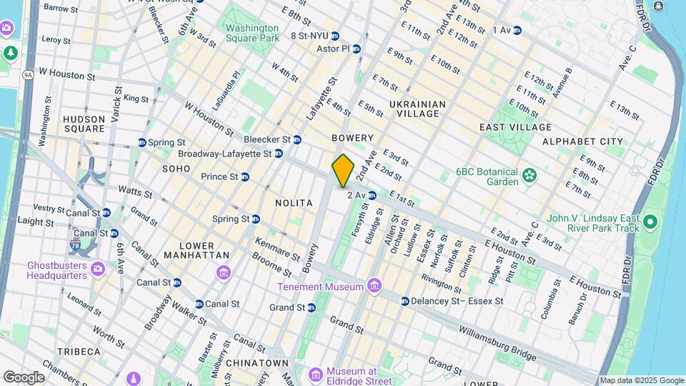 The Chrystie Mapa y Detalles de la Ubicación