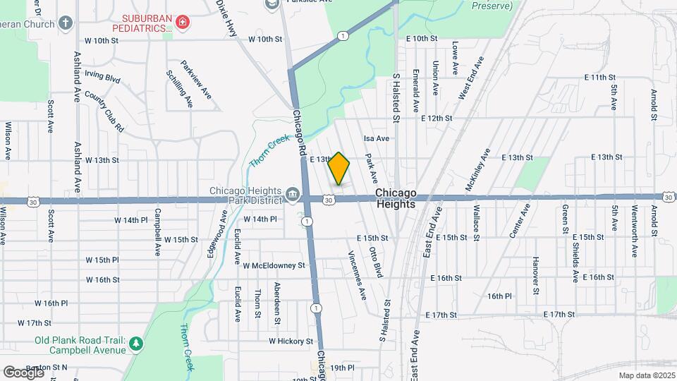 1343 Vincennes Ave, Unit 2 Mapa y Detalles de la Ubicación