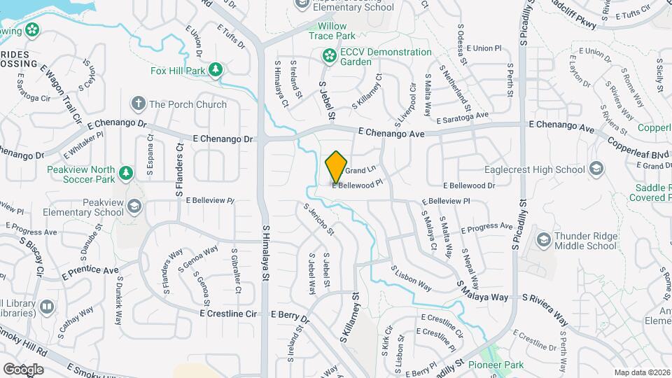 20430 E Bellewood Pl Map and Location Details