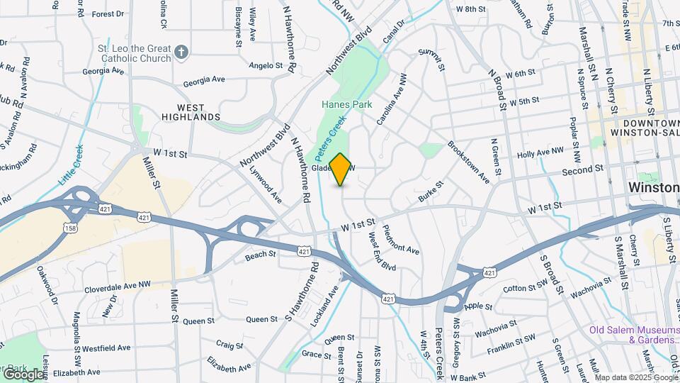 214 N Sunset Dr Map and Location Details
