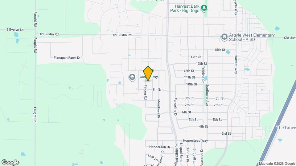 916 Falcon Rd Map and Location Details