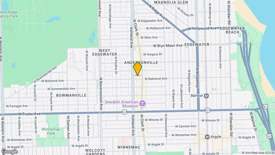 1514 W Balmoral Ave, Unit 2nd Floor Mapa y Detalles de la Ubicación