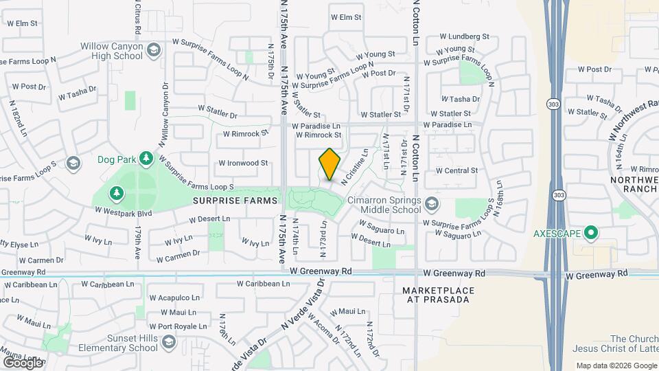 17315 W Tara Ln Map and Location Details
