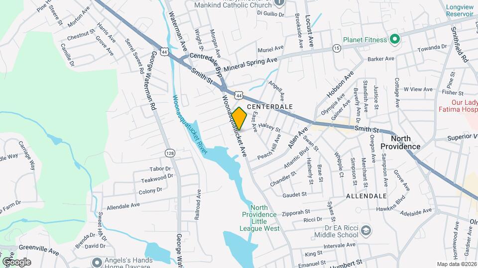 581 Woonasquatucket Ave, Unit Unit 2 Map and Location Details