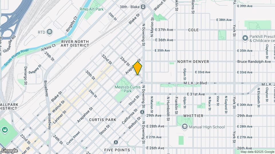 3260 Curtis Street Map and Location Details