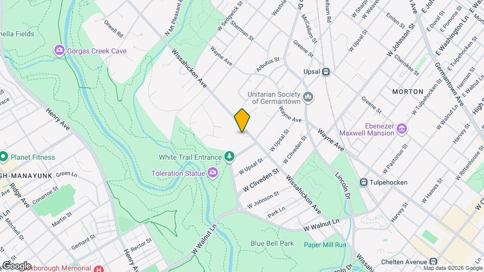 6610 Wissahickon Ave Map and Location Details