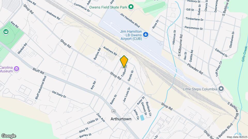 1231 Tolliver St Mapa y Detalles de la Ubicación