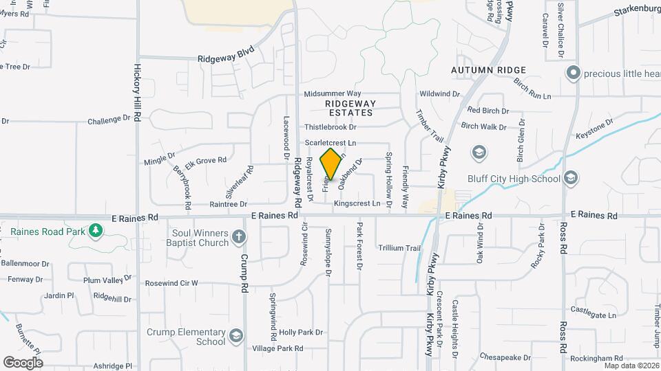 4110 Friendship Ln Map and Location Details