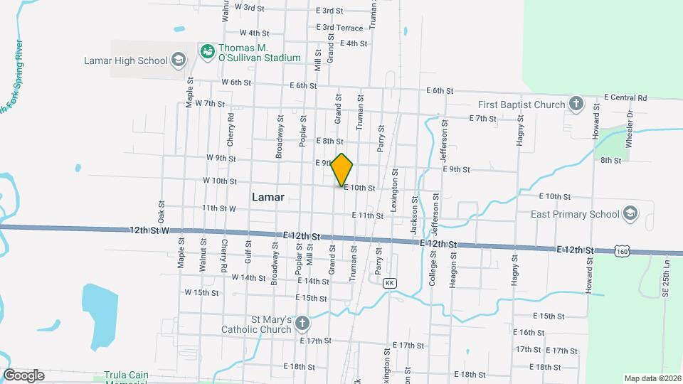 401 E 10th St Map and Location Details
