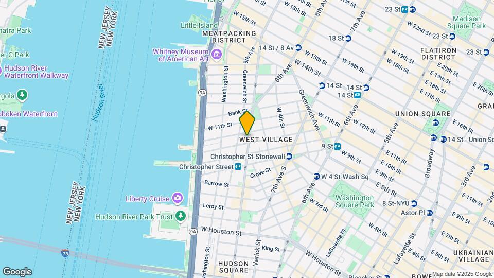 535 Hudson St-Unit -3C Map and Location Details